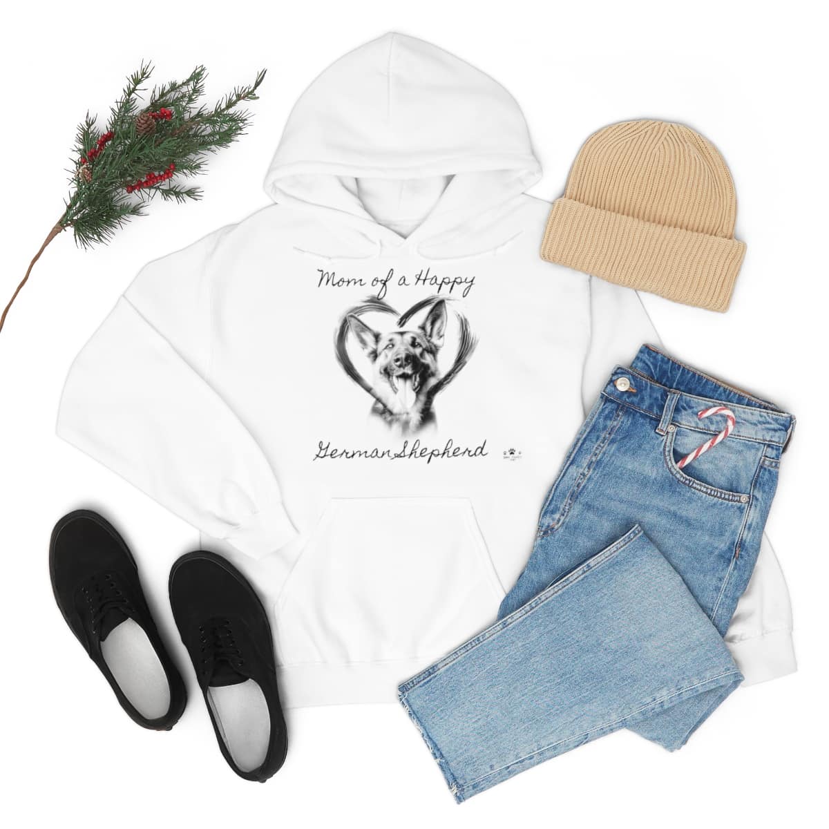 Mom of a Happy German Shepherd Hoodie Dog Family Shop